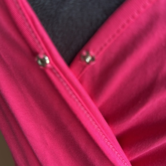 Woman’s Pink Wrap Style Dress Adjustable Straps  Size S Spring Summer - Picture 2 of 5